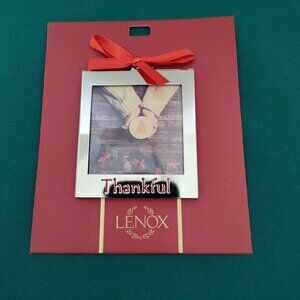 Lenox Holiday Thankful Frame Ornament